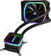 Enermax Aquafusion 120 Wasserkühlung für Prozessor Einzelner Ventilator 120mm für Sockel AM4/AM5/1200/115x mit RGB Beleuchtung