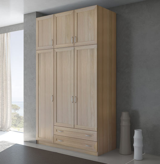 Dreifachtür Kleiderschrank RL mit Aufsatz 152x60x233cm