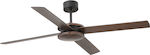 Faro Barcelona Polea 33724 Ceiling Fan 132cm with Remote Control Black