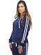Women's Sweatshirt Jacket Hooded Blue