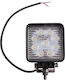 Squareς Waterproof Headlights Car LED Universal 9 - 32V 27W 11cm 1pcs