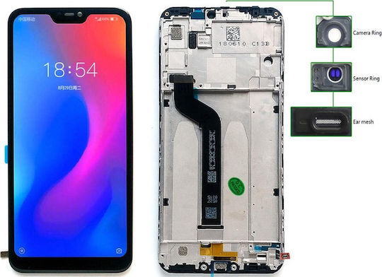 O ecran cu Mecanism Tactil pentru Mi A2 Lite (Negru)