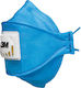 3M Aura FFP3 Particle Mask FFP3 with Valve Protective Mask FFP3 with Valve Blue 9432 1pcs