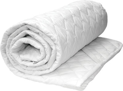 Orion Strom Single Quilted Mattress Cover with Elastic Straps 191 White 90x200cm