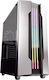 Cougar Gemini S Gaming Midi Tower Κουτί Υπολογιστή με Πλαϊνό Παράθυρο και RGB Φωτισμό Ασημί