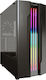 Cougar Gemini S Gaming Midi Tower Κουτί Υπολογιστή με Πλαϊνό Παράθυρο και RGB Φωτισμό Μαύρο