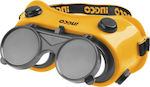 Ingco Welding Glasses with Flip Front Orange