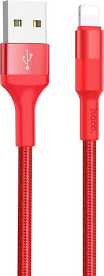 Hoco X26 Xpress Geflochten USB-A zu Lightning Kabel Rot 1m (HC-X26-L-SRED)