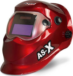 Stayer AS-X Welding Helmet with 96x45mm Visual Field Red