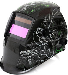 Kraft & Dele Welding Helmet with 94x37mm Visual Field Black