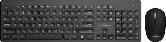 Powertech PT-914 Wireless Keyboard & Mouse Set with US Layout