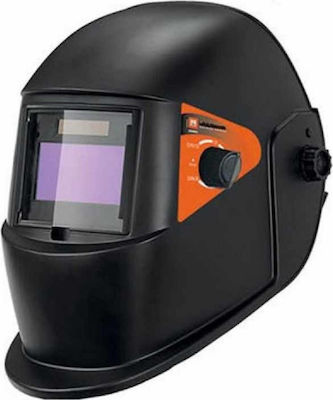 Krausmann Welding Helmet with 92x42mm Visual Field Black