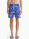 Men's Swimwear Shorts Blue with Patterns