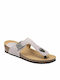 Gandia 2.0 - Bioprint Women's Flat Sandals Anatomic in Gray Color