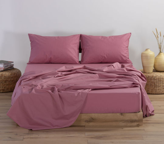 Nef-Nef Homeware Sheet Semi Double with Elastic 120x200+30cm. Basic Apple