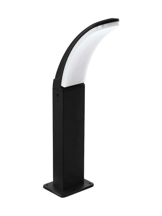 Eglo Fiumicino Outdoor Floor Lamp Kleine Post LED 11W with Warmes Weiß Light IP44 Schwarz
