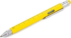 Troika Construction Ballpoint Pen Touch Stylus in Yellow color PIP20/YE