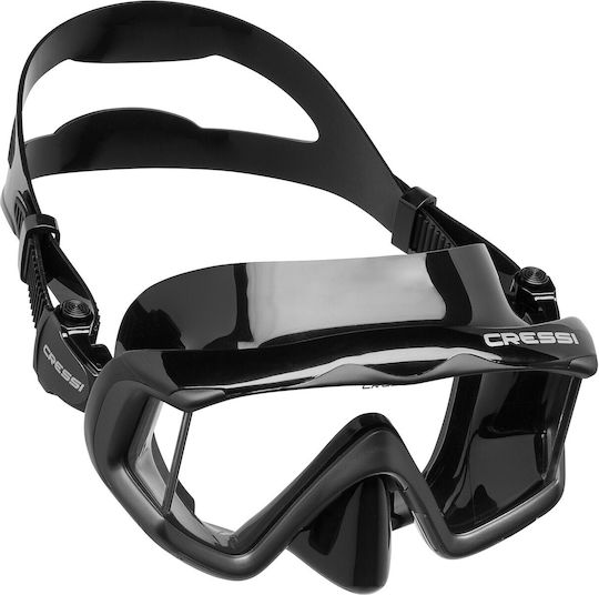 CressiSub Diving Mask Silicone Liberty Triside Black