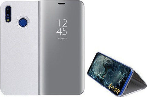 Hurtel Clear View Buchen Sie Kunststoff Silber (Redmi Note 7 / 7 Pro)