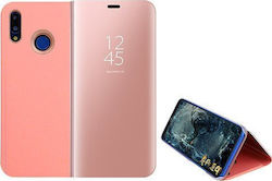 Hurtel Clear View Book Πλαστικό Ροζ Χρυσό (Redm...