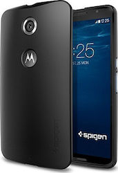 Spigen Thin Fit Umschlag Rückseite Silikon Schwarz