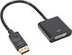 Akyga Конвертор DVI-I женски към DisplayPort мъжки Черен 1бр AK-AD-58