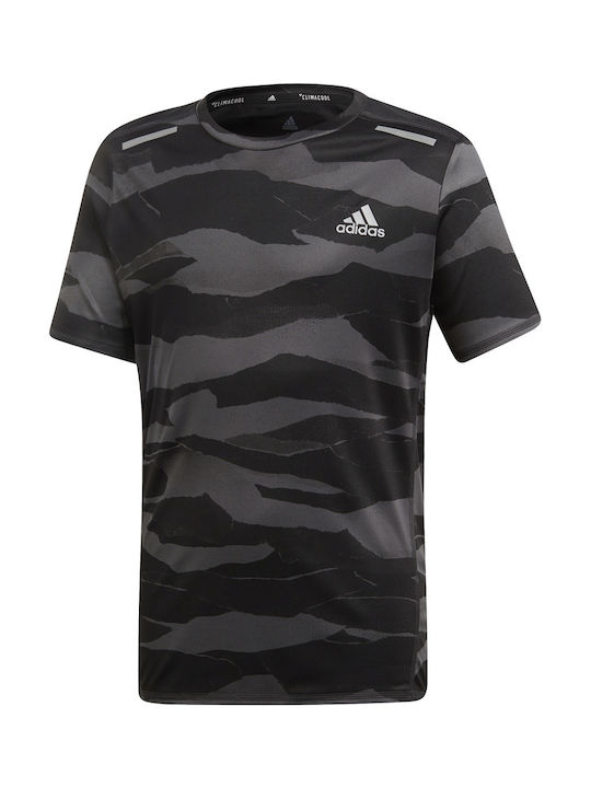 Adidas TS YB Run Tee Παιδικό T-shirt Γκρι