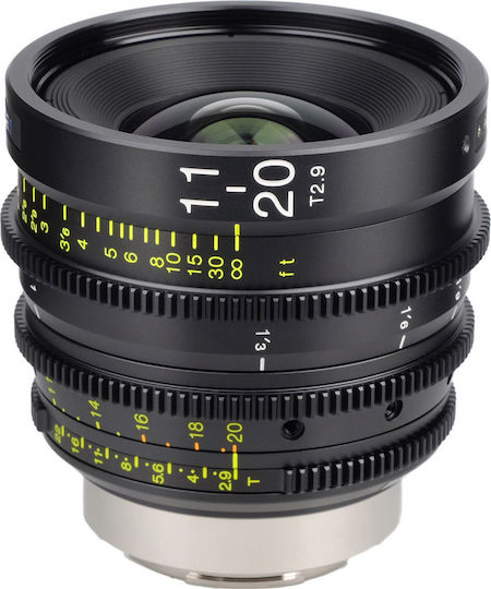 Tokina Crop Φωτογραφικός Φακός ATX 11-20mm T2.9 Wide-Angle Cinema Wide Angle Zoom για Canon EF Mount Μαύρος