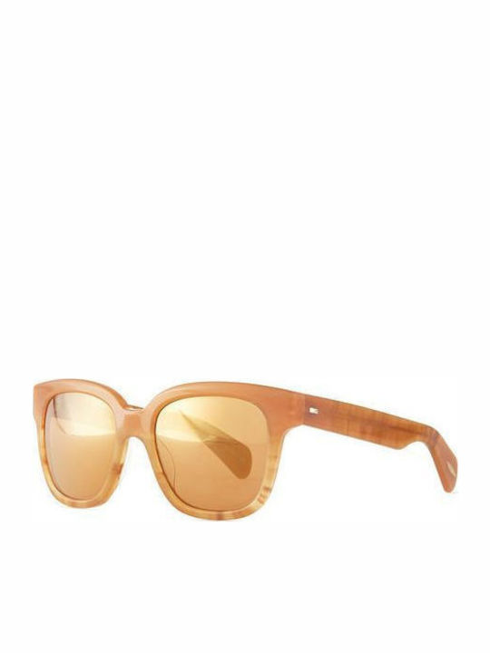 Oliver Peoples Brinley Sunglasses Orange with Acetate Frame & Brown Lens Oliver Peoples Brinley Sunglasses Orange with Acetate Frame & Brown Lens