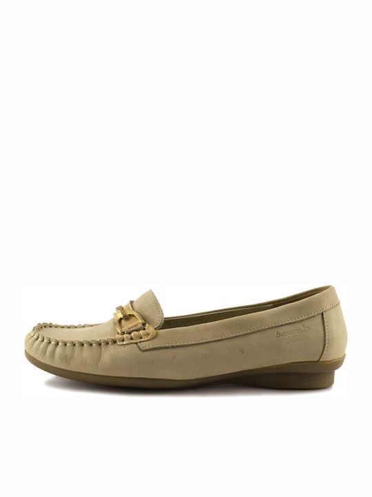 Boxer Damen Loafers in Beige Farbe