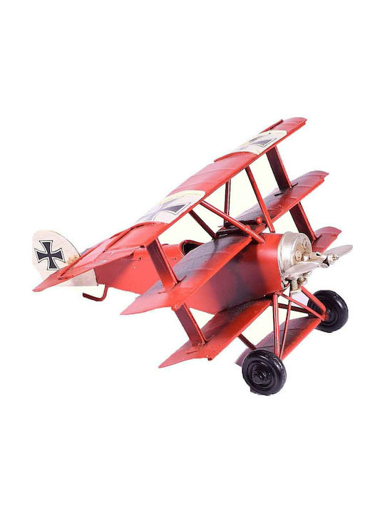 SP Souliotis Vintage Metallic Miniature Airplane 16x15x8cm