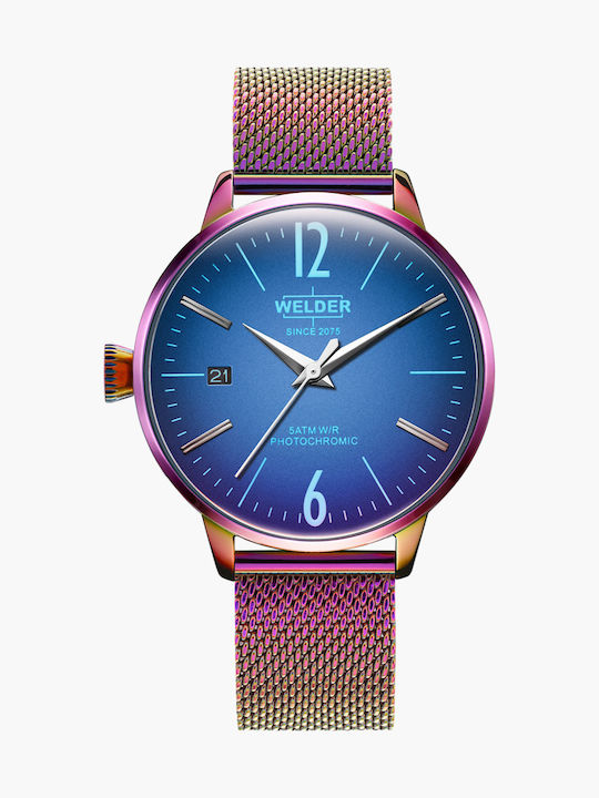 Welder Moody Ceas de Damă cu Multicolor Curea d...