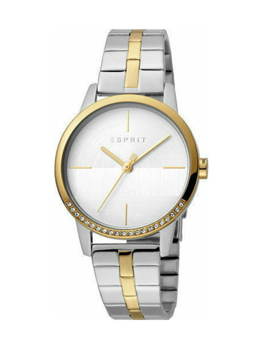 Esprit Magnolia Watch with Silver Metal Bracelet