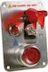 Lampa Panel Start Button Red 12v