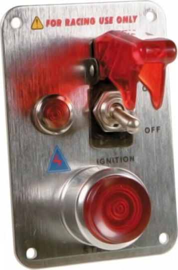 Lampa Panel Start Button Red 12v