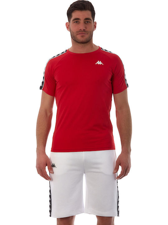Kappa 222 Banda Coen Slim Αθλητικό T-shirt Κόκκινο