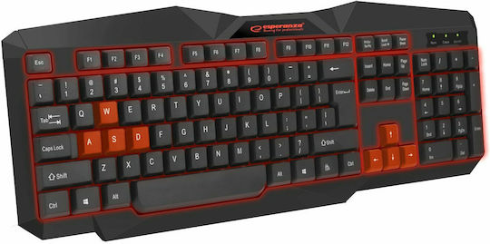 Esperanza Tirions Gaming Tastatură cu Taste Iluminate (Engleză US)