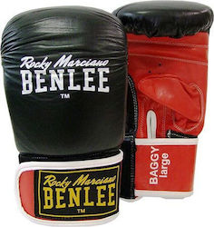 Benlee Baggy Leather Boxing Sack Gloves Red