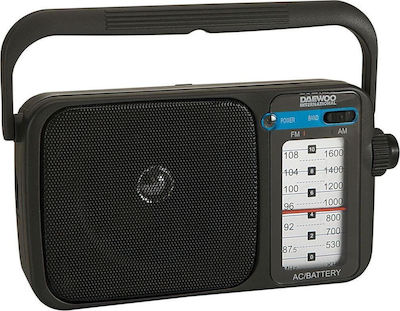 Daewoo DRP-123 Radio de masă Cu baterie Negru