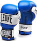 Leone Shock Leather Boxing Competition Gloves Blue