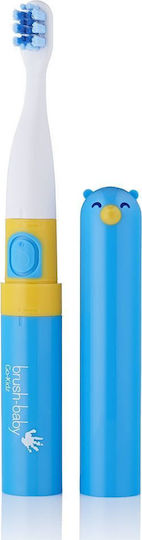Brush Baby Go Kidz Παιδική Ηλεκτρική Οδοντόβουρτσα με Χρονόμετρο για 3+ Χρονών Blue με Θήκη Ταξιδίου