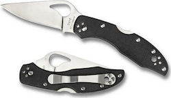 Spyderco Byrd Meadowlark 2 Pocket Knife Black with Blade made of Stainless Steel