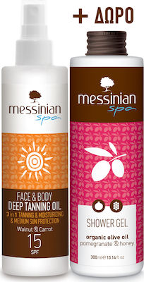 Messinian Spa Face & Body Tanning Set mit Bräunungsöl