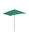 Square Wooden Green Garden & Terrace Parasol 1.5x2xHeight 2.35m