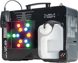 American DJ Fog Fury Jett Nebelmaschine LED 650W mit Drahtlos / Verkabelt Fernbedienung und Möglichkeit zur Verbindung mit einer Lichtkonsole