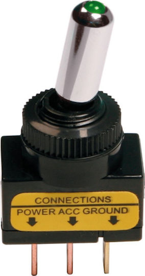 Lampa Racing Type Comutator On/Off auto Iluminare 12V Universal Verde