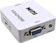 Anga Converter VGA female to HDMI female White 1pcs PS-M600