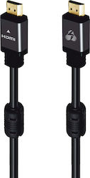 Powertech CAB-H100 HDMI 2.0 HDMI male - HDMI male 10m Μαύρο Powertech CAB-H100 HDMI 2.0 HDMI male - HDMI male 10m Μαύρο