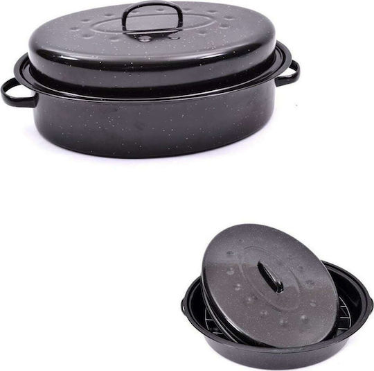 Fylliana JM-C03 Dutch Oven Oval Made of Aluminum with Grill 42x32cm 1pcs