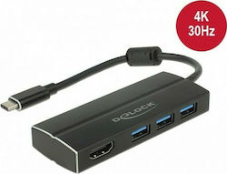 DeLock USB-C Docking Station with HDMI 4K (63931)